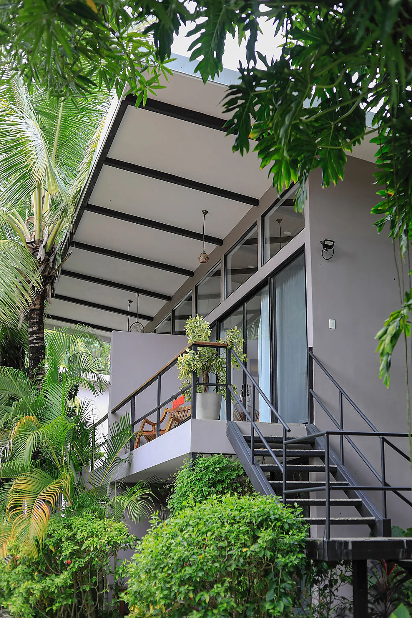 Stairs and tropical garden at Magic Place